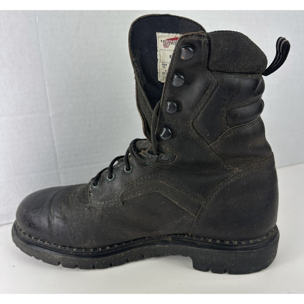 Distressed Red Wing 414 EH Work Boots Brown Leather Men's Size 11 D USA Made - Picture 2 of 16